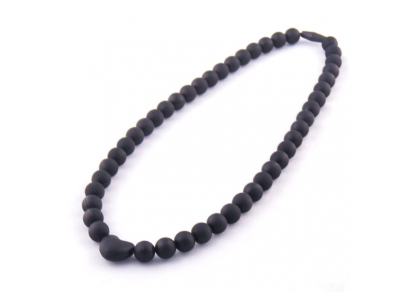 Koo-di Heart Teether Necklace - Black 